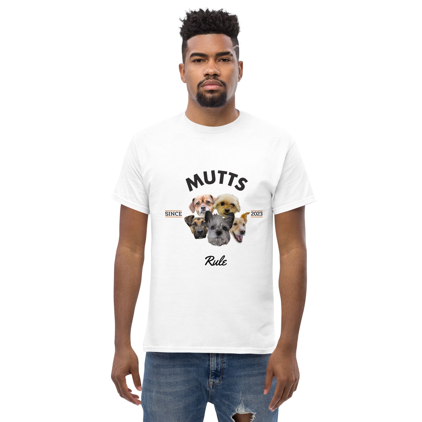 Mutts Rule - White T-Shirt