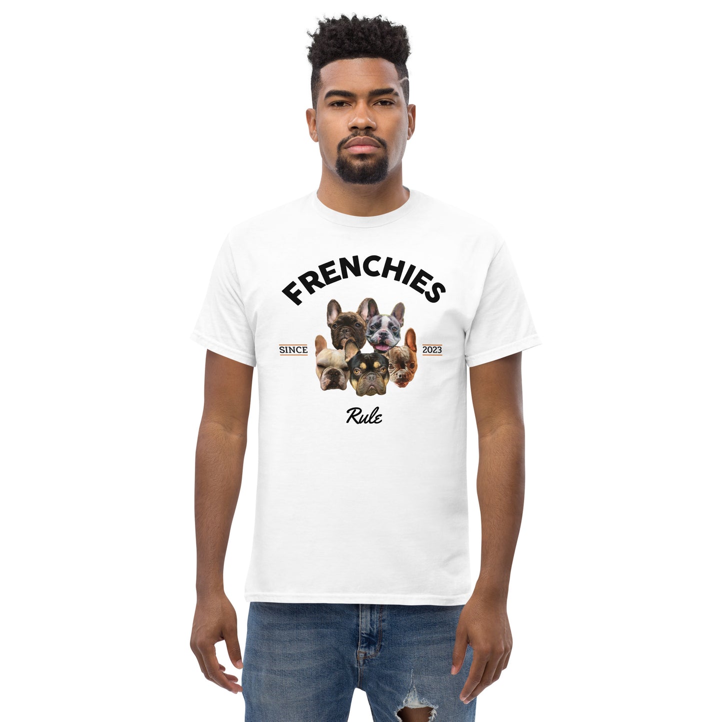 Frenchies Rule - White T-Shirt