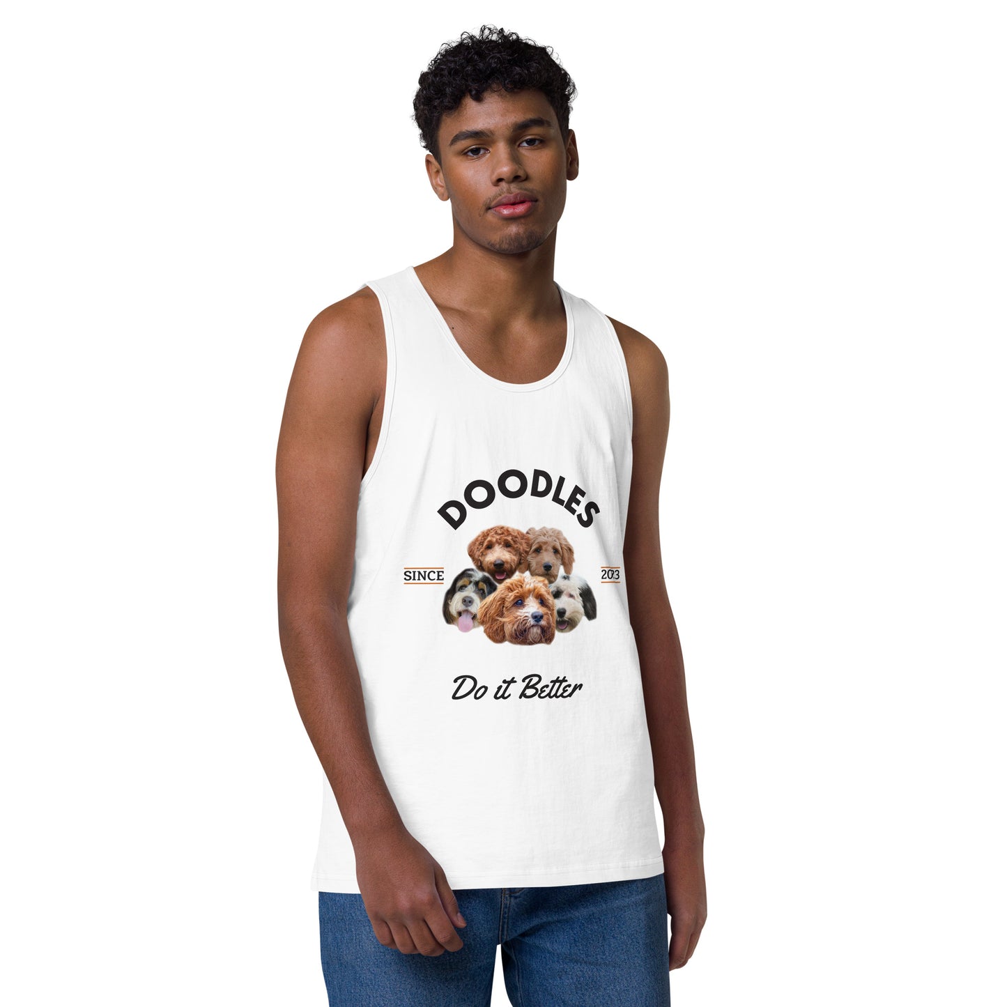Doodles Do it Better - White Tank Top