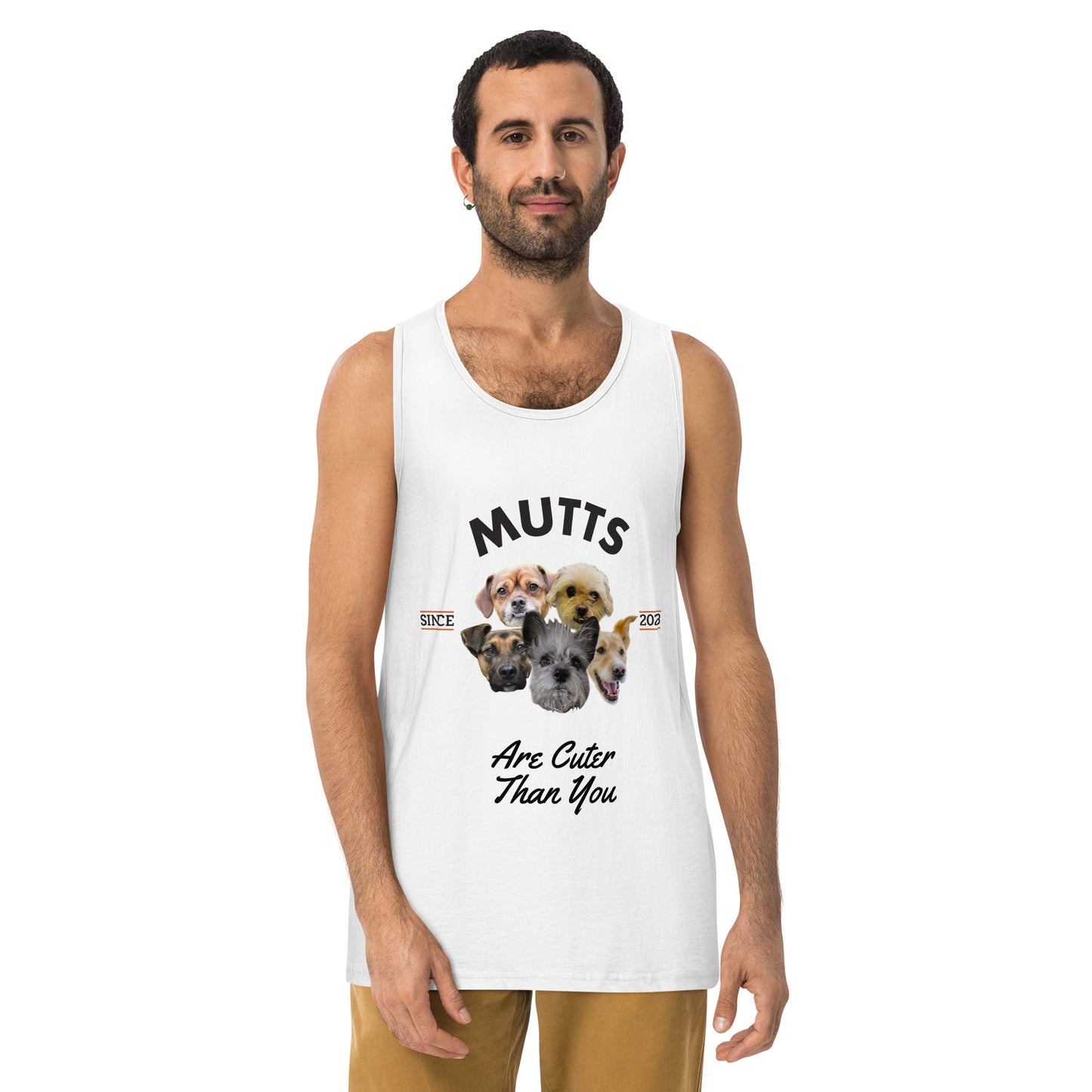 Mutts are Cuter than You - White Tank Top