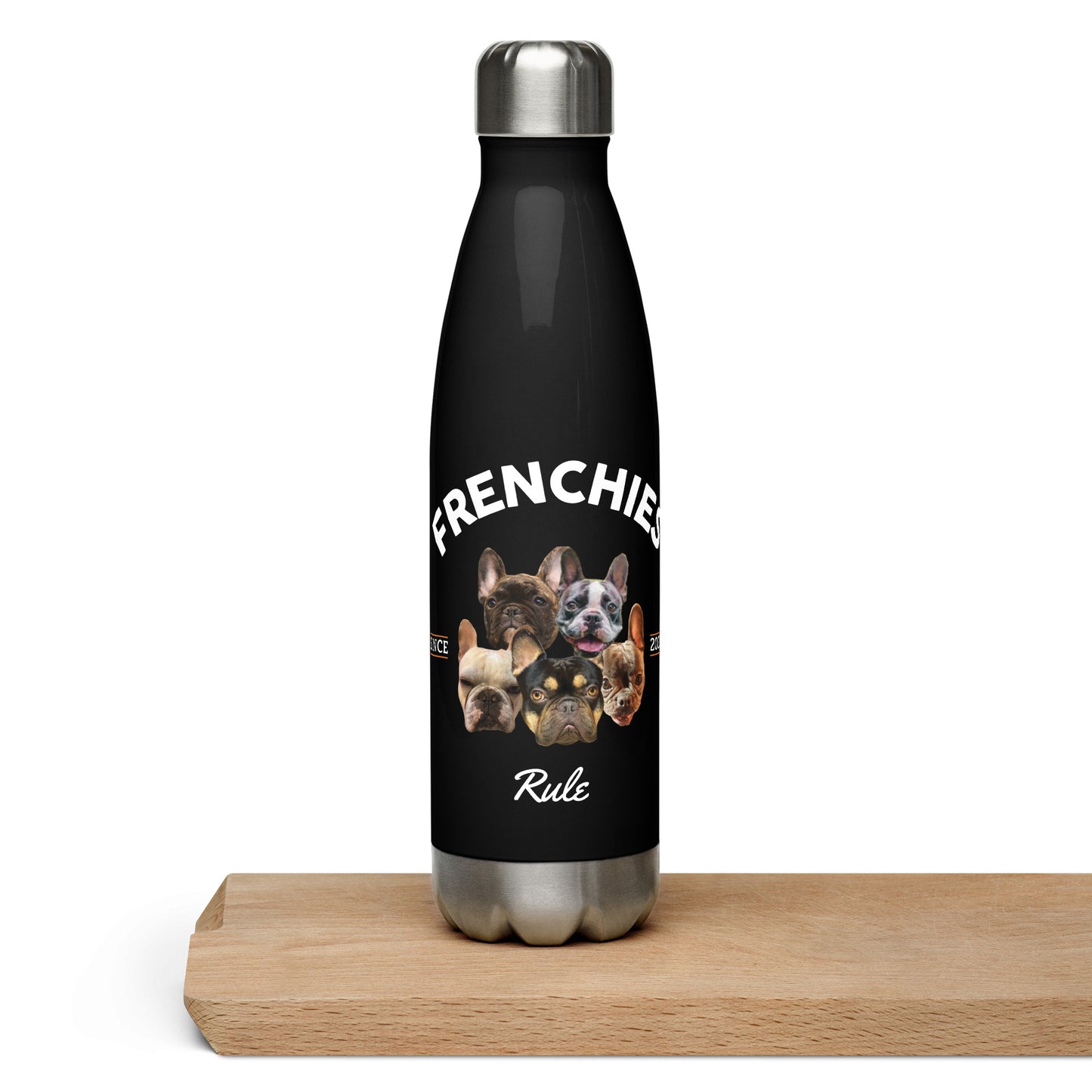 Frenchies Rule - Black Water Bootle