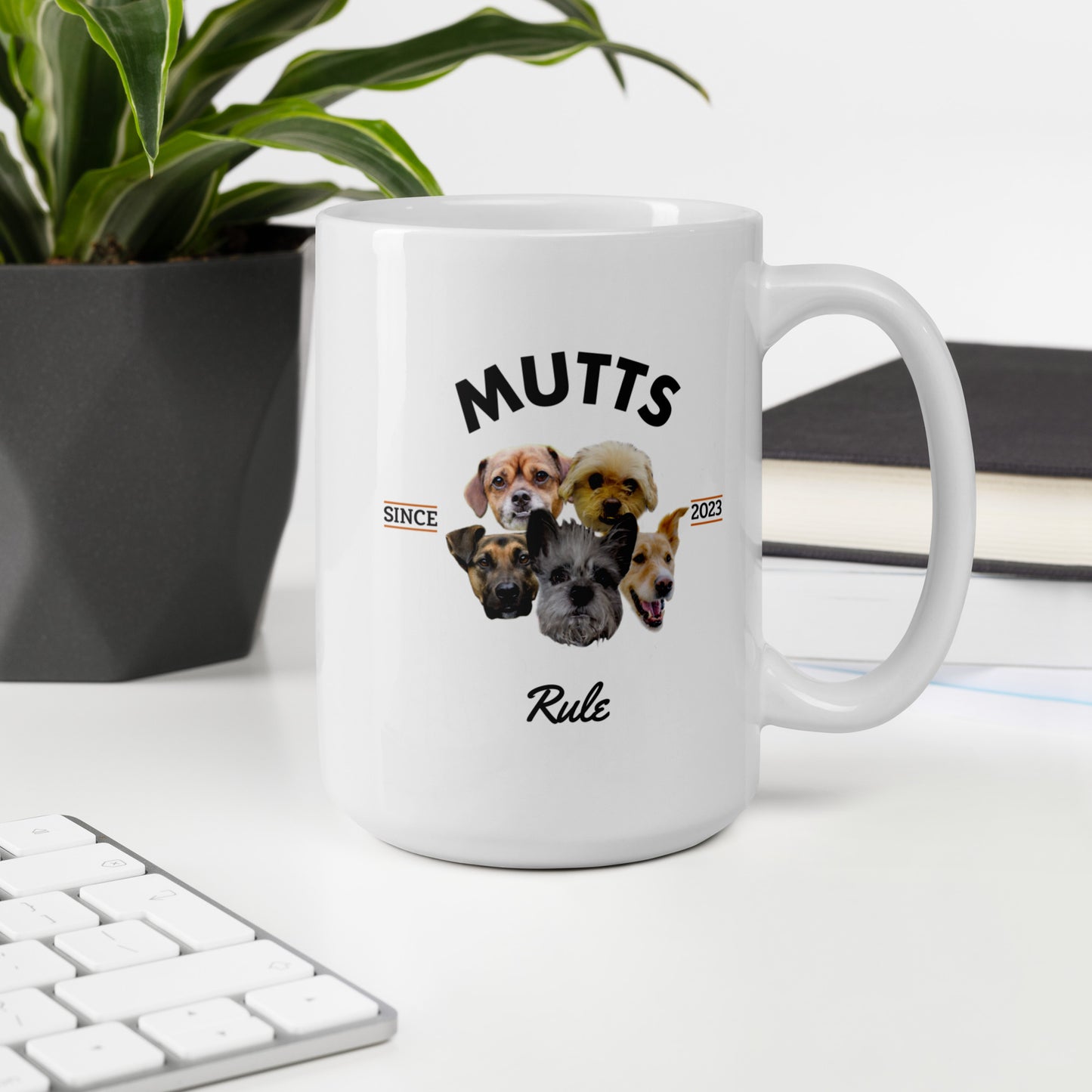 Mutts Rule - White Mug
