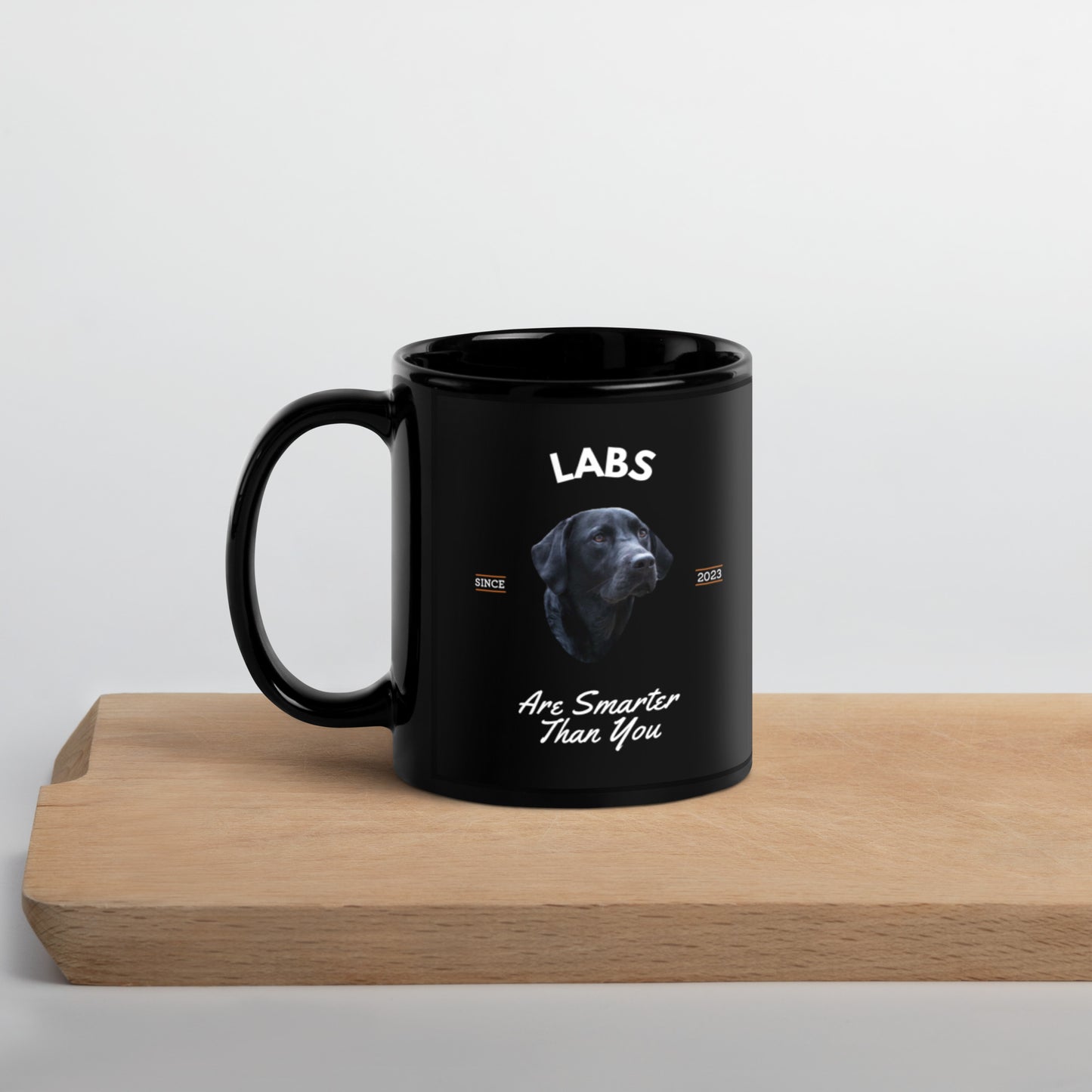 Black Labs - Black Coffee Mug (Labs Are Smarter Than You)