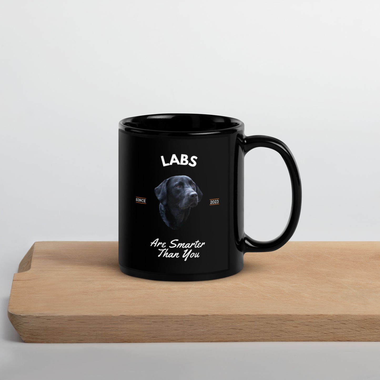 Black Labs - Black Coffee Mug (Labs Are Smarter Than You)