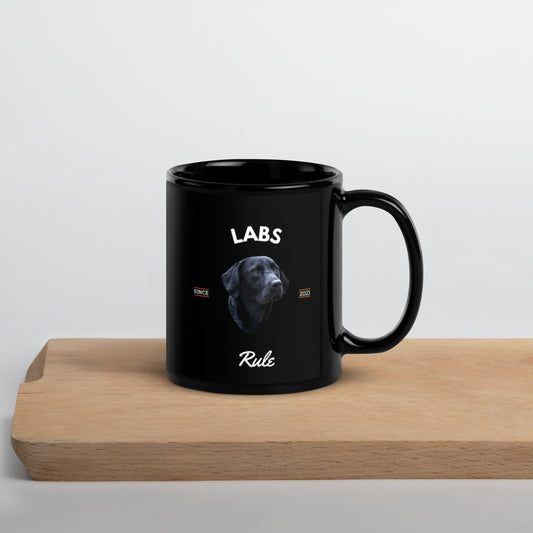 Black Labs - Black Coffee Mug (Labs Rule)