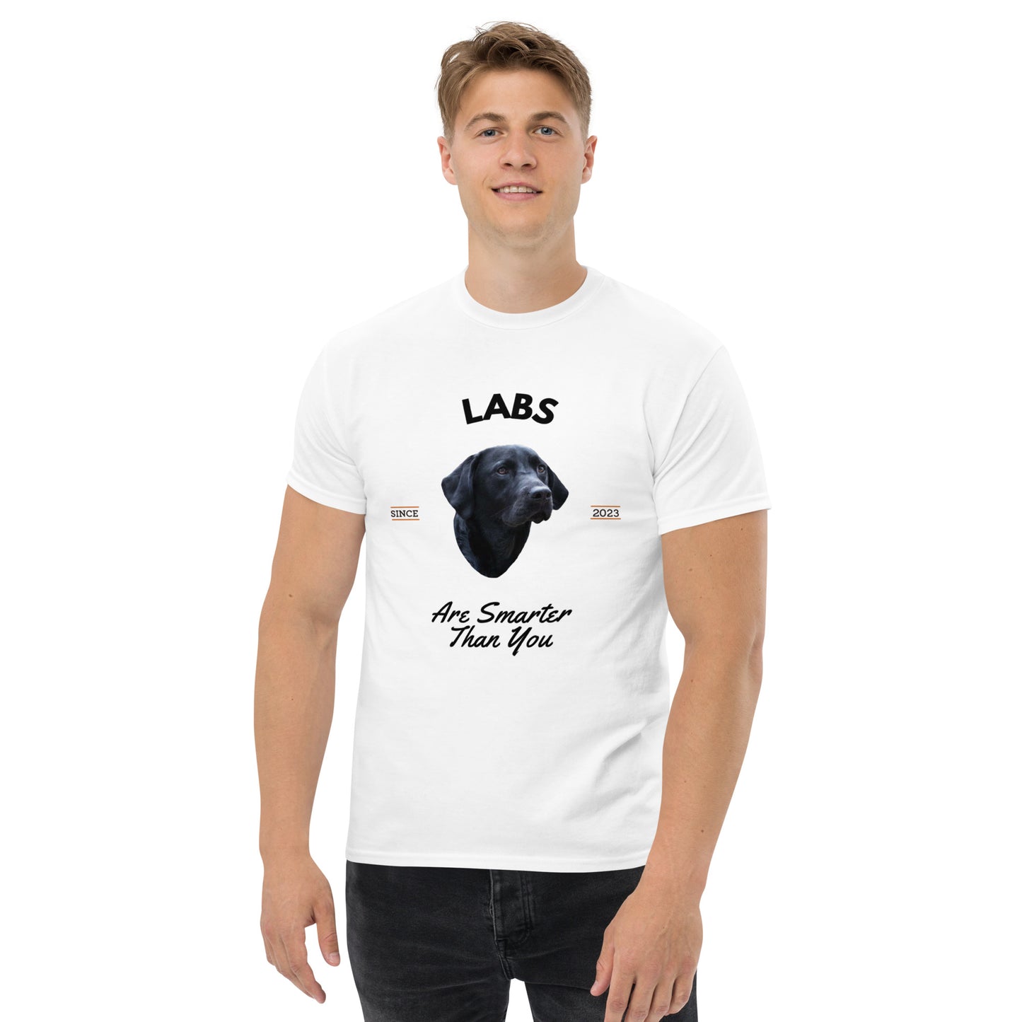 Black Labs - White T Shirt (Labs Are Smarter Than You)