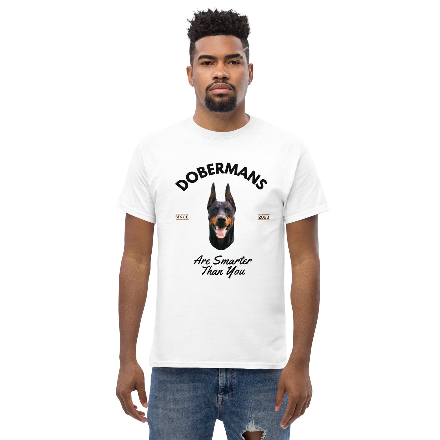 Dobermans - White T (Dobermans Are Smarter Than You)