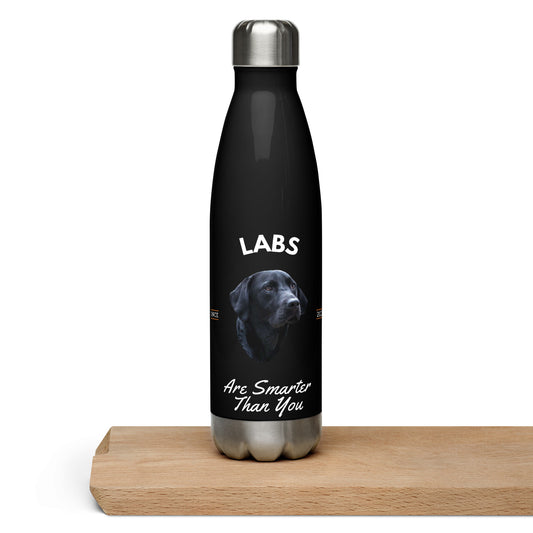 Black Labs - Black Water Bottle (Labs Are Smarter Than You)