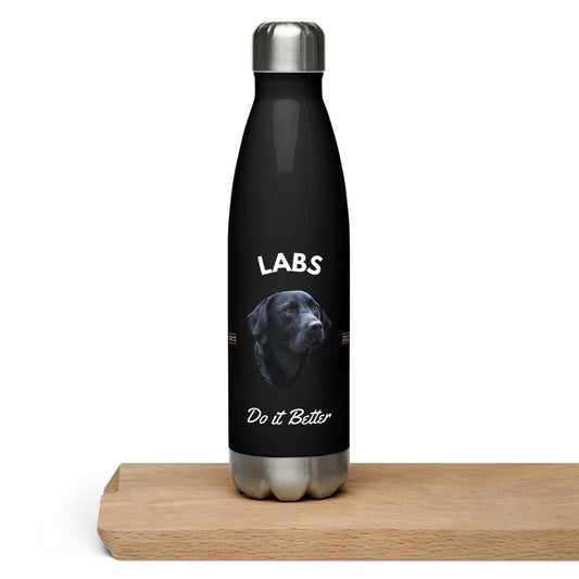 Black Labs - Black Water Bottle (Labs Do It Better)