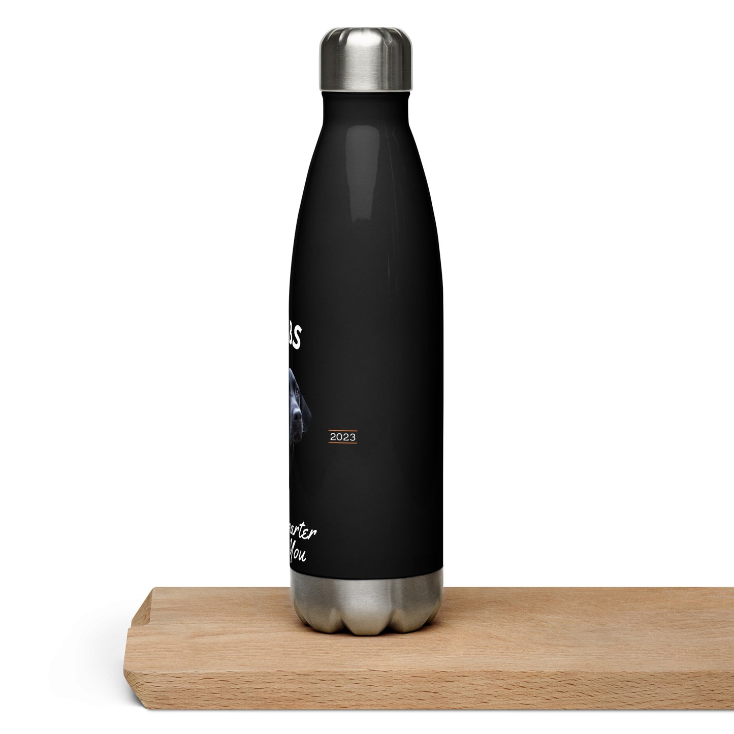 Black Labs - Black Water Bottle (Labs Are Smarter Than You)