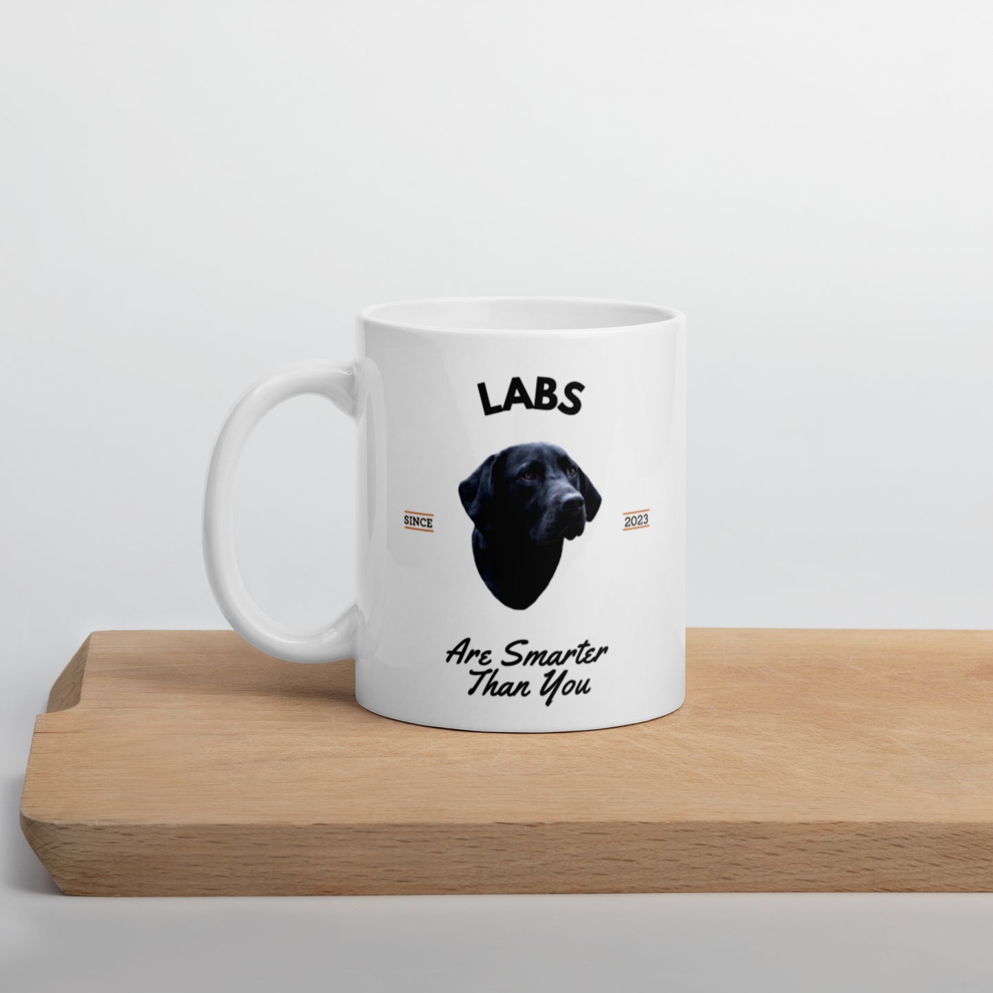 Black Labs - White Mug (Labs Are Smarter Than You Are)