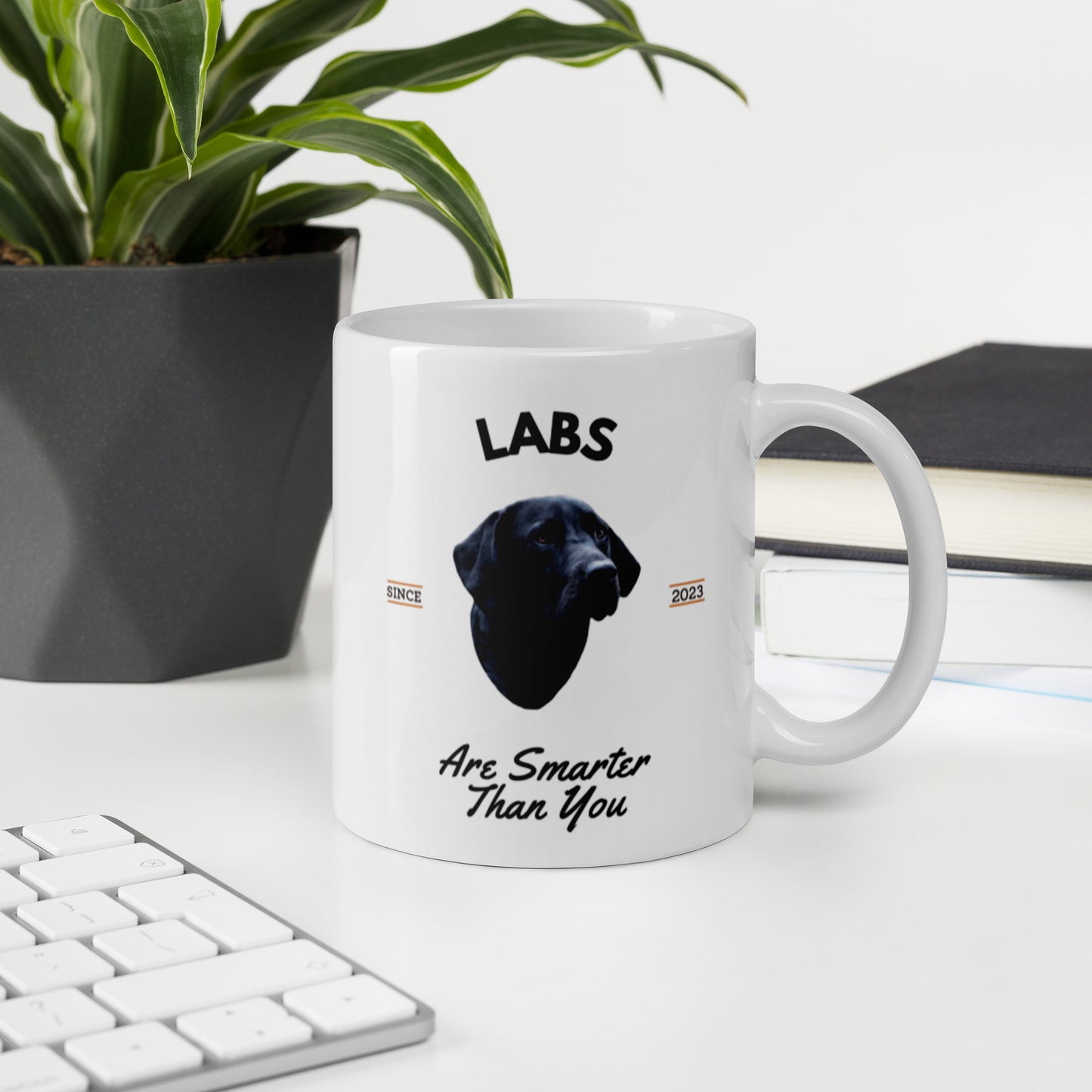 Black Labs - White Mug (Labs Are Smarter Than You Are)