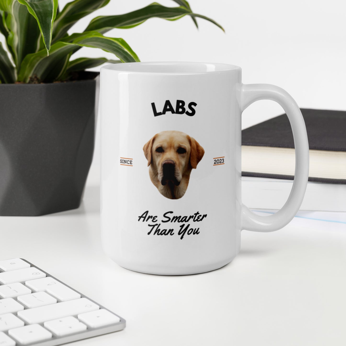 Yellow Labs - White Coffee Mug (Labs Are Smarter Than You)