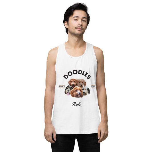 Doodles Rule - White Tank Top