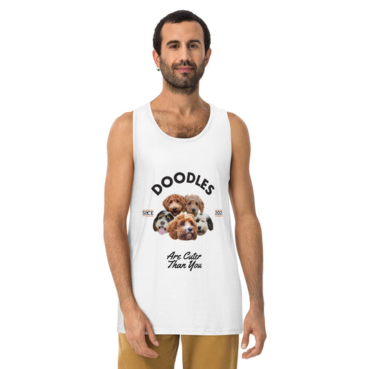Doodles are Cuter than You - White Tank Top