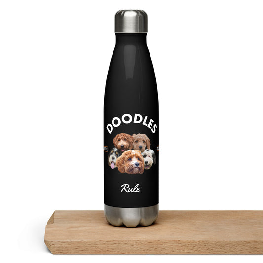 Doodles Rule - Black Water  Bootle