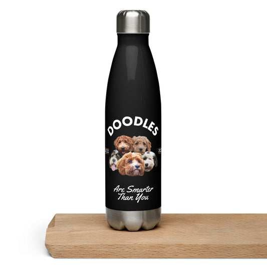 Doodles are Smarter than You - Black Water Bootle