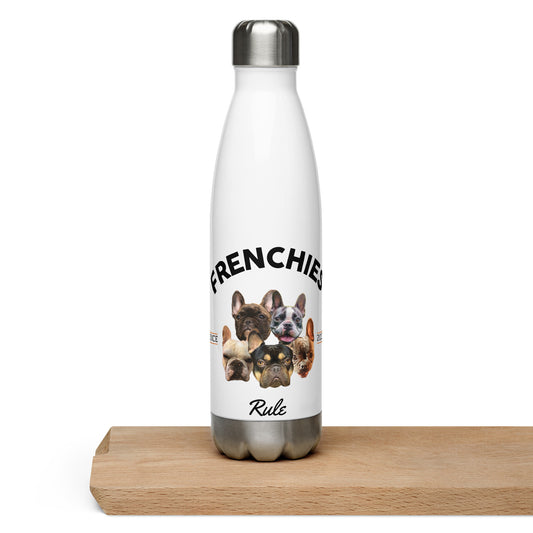 Frenchies Rule - White Water Bootle