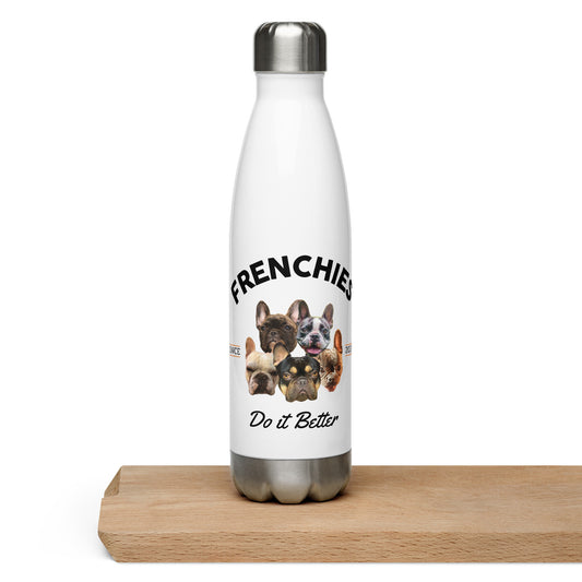 Frenchies Do it Better - White Water Bottle