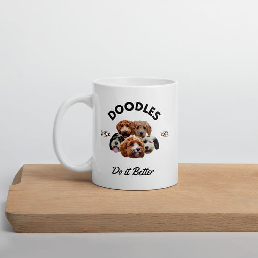 Doodles Do it Better - White Mug