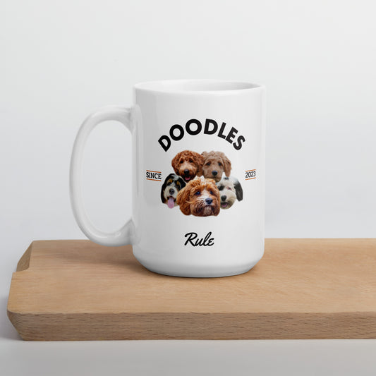 Doodles Rule - White Mug