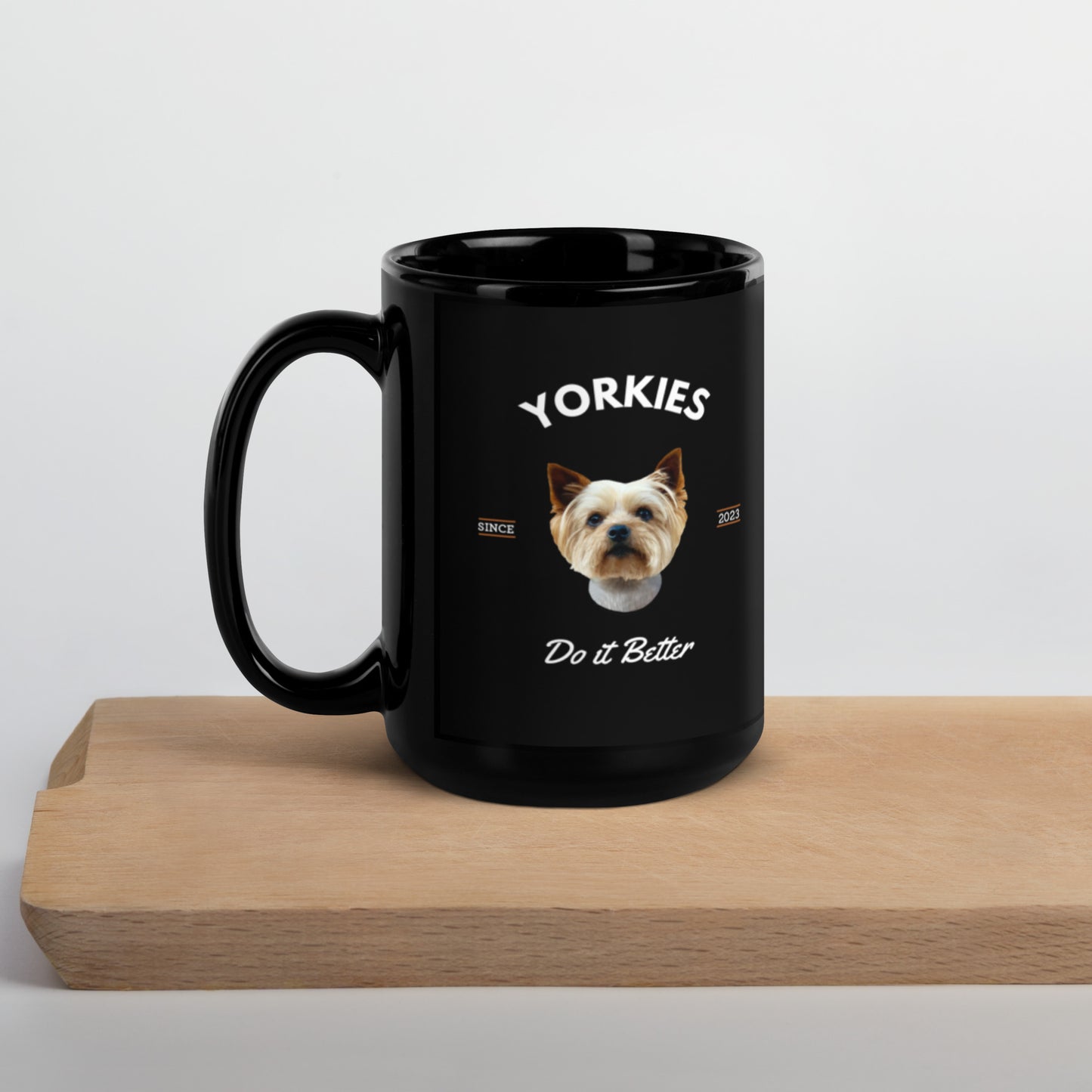 Yorkies - Black Coffee Mug (Yorkies Do It Better)