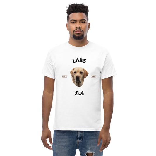 Yellow Labs - White T Shirt (Labs Rule)