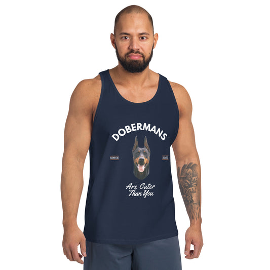 Dobermans - Black Tank Top (Dobermans Are Cuter Than You)