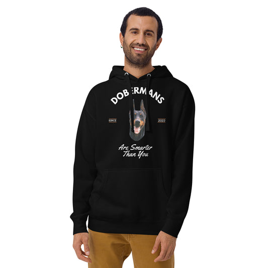 Dobermans - Black Hoodie (Dobermans Are Smarter Than You)