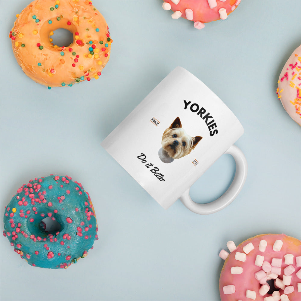 Yorkies - White Coffee Mug (Yorkies Do It Better)