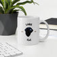 Black Labs - White Coffee Mug (Labs Rule)