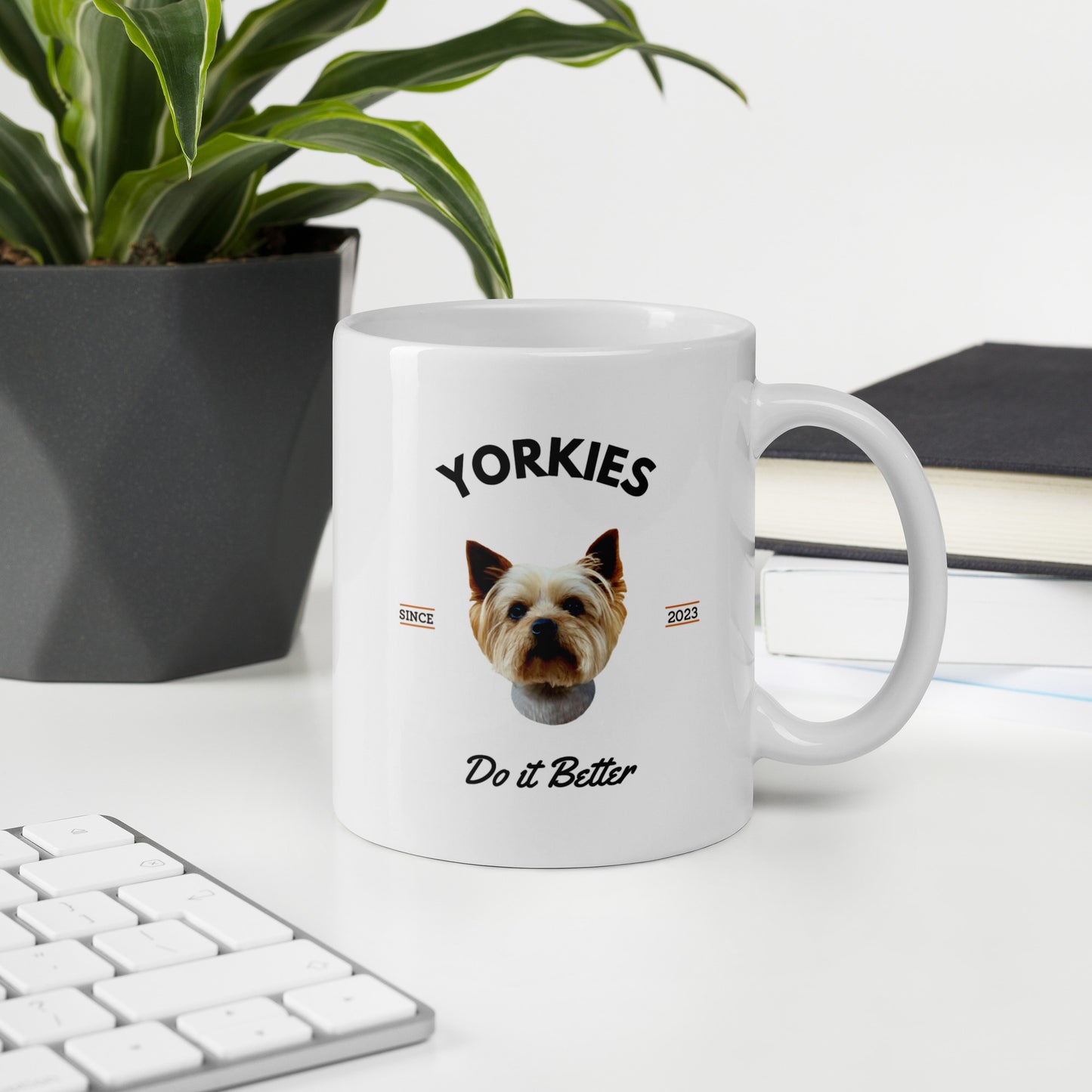 Yorkies - White Coffee Mug (Yorkies Do It Better)